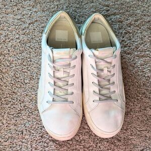 Dolce Vita Cream Leather Sneakers